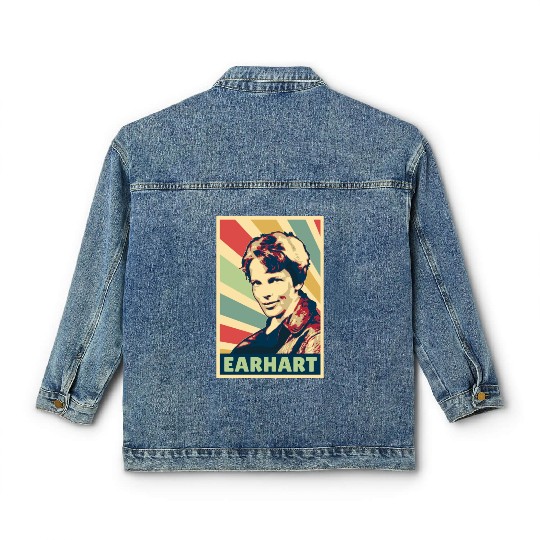 Amelia Earhart Vintage Colors Classic Women's Denim Jackets