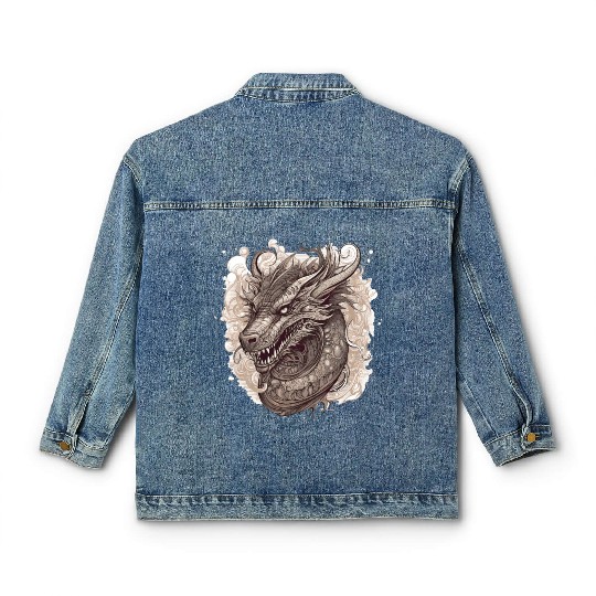 mythical dragon 2 Classic Women's Denim Jackets