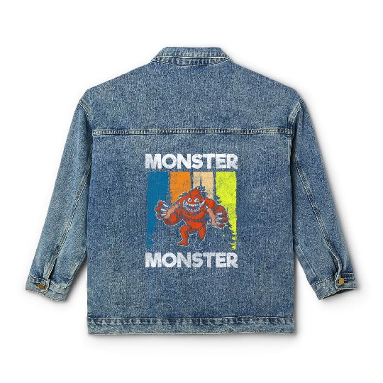Monster Fright Character Monster Hunter Classic Women's Denim Jackets