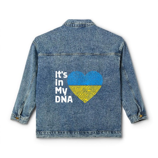 It'S In My Dna Ukraine I Stand With Ukraine Classic Women's Denim Jackets