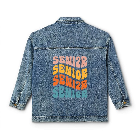 Retro Senior 2026 Graduation Class Of 2026 Back Classic Women's Denim Jackets