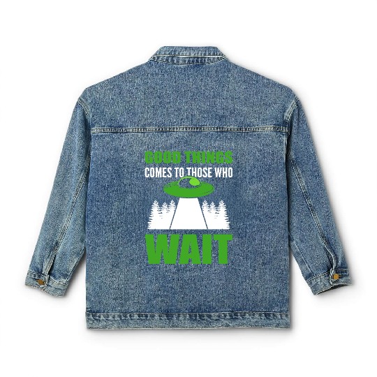 Those Who Wait Hopeful Person Gift Classic Women's Denim Jackets