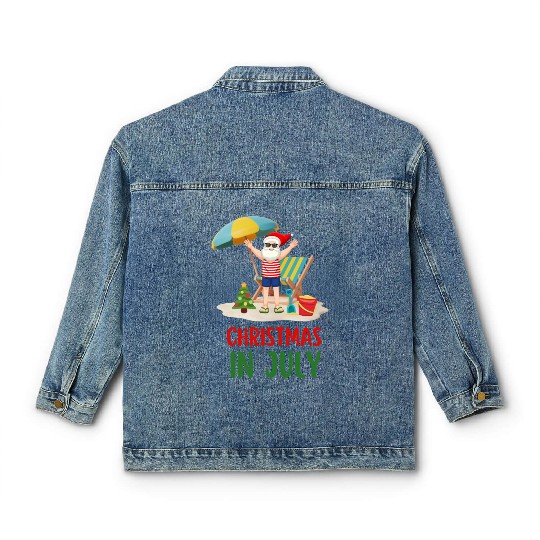 CHRISTMAS IN JULY Classic Women's Denim Jackets