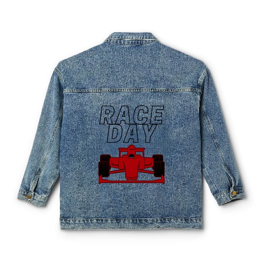 Race Day tumblr Classic Women's Denim Jackets
