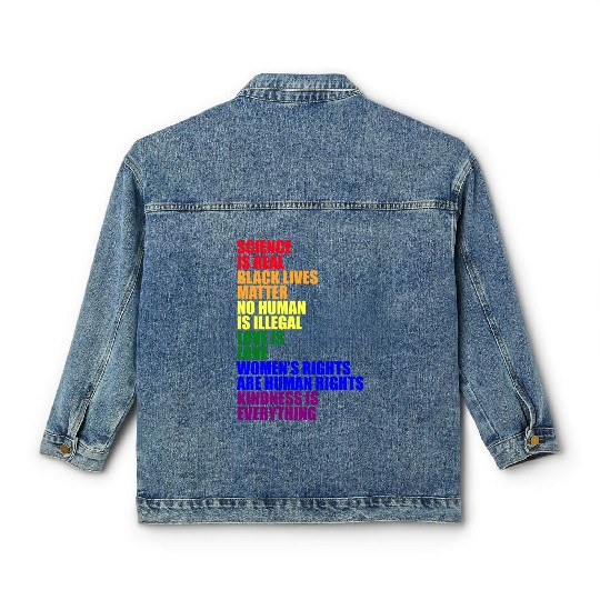 Science Is Real Classic Women's Denim Jackets