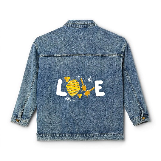 Save The Bees Bumblebee Love Bees Classic Women's Denim Jackets