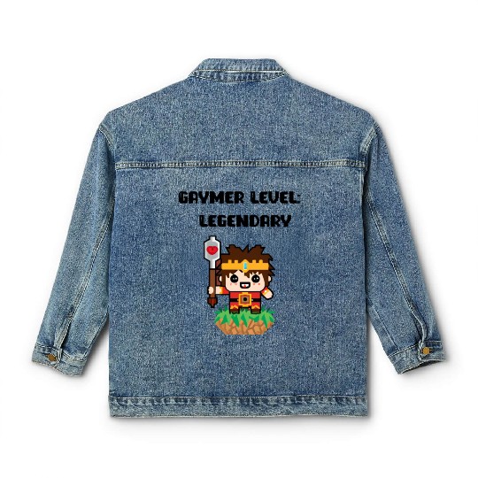 Gaymer Level Legendary Classic Women's Denim Jackets