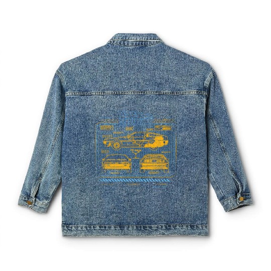 Back To The Future 35Th Anniversary Delorean Classic Women's Denim Jackets