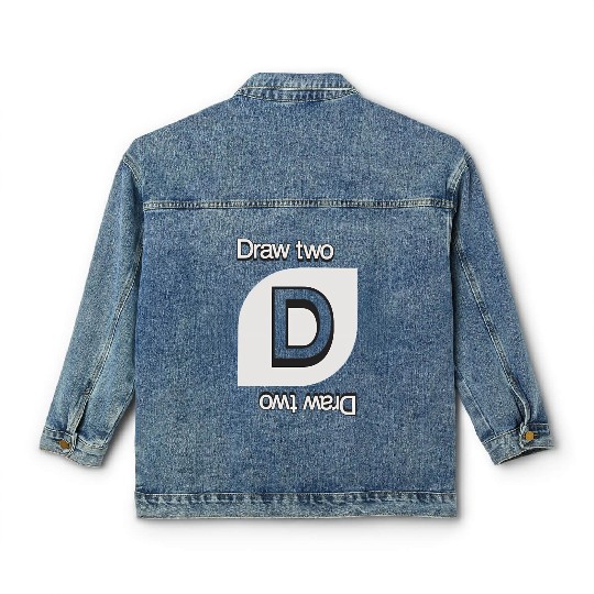 Uno Draw Two Card Classic Women's Denim Jackets