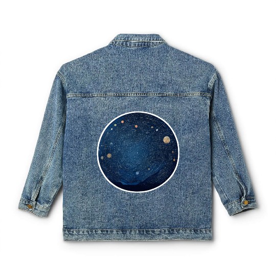 A Starry Night Classic Women's Denim Jackets