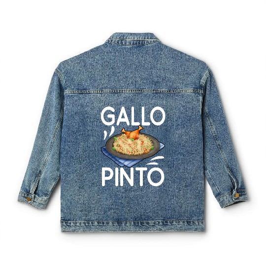 Gallo Pinto Costa Rican Cuisine Latin America Classic Women's Denim Jackets