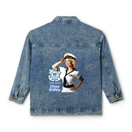 U.S. Coast Guard 233rd Birthday Classic Women's Denim Jackets