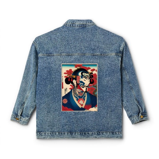 Yakuza Warriors of the Edo Night Classic Women's Denim Jackets