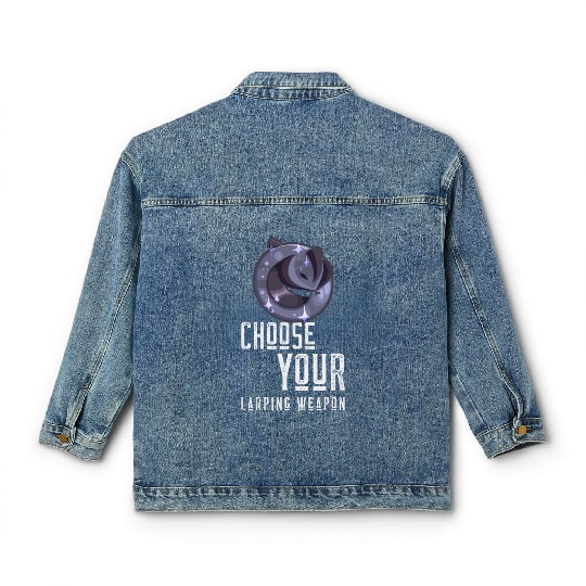 Choose your LARPing weapon - Wizard Hat Classic Women's Denim Jackets