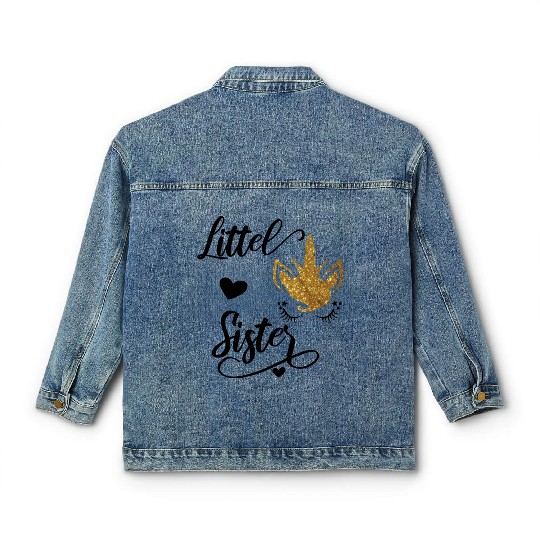 Big Sister Big Brother Little Sister Classic Women's Denim Jackets