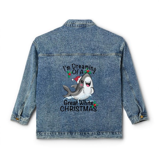 Great White Christmas Classic Women's Denim Jackets