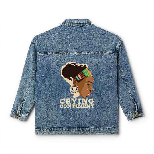 Afro Black Girl Pride Afro Girl Afrocentric Melani Classic Women's Denim Jackets