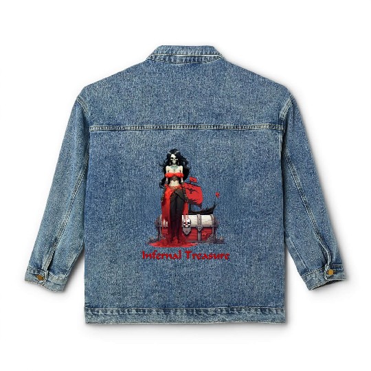 Ghost Pirate Girl Classic Women's Denim Jackets