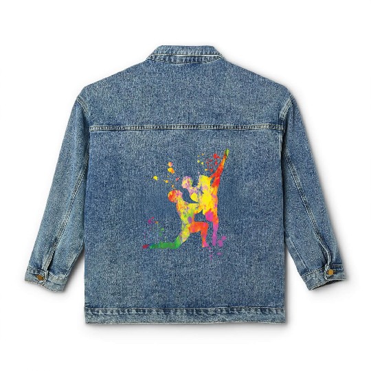 Ballet Dance Couple Woman Ballerina Classic Women's Denim Jackets