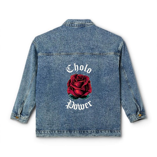 Cholo Power Mecan Chicano Cholo For Cholo Classic Women's Denim Jackets