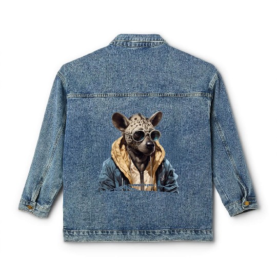 Street Style Spotted Hyena | Hyena Lovers Classic Women's Denim Jackets