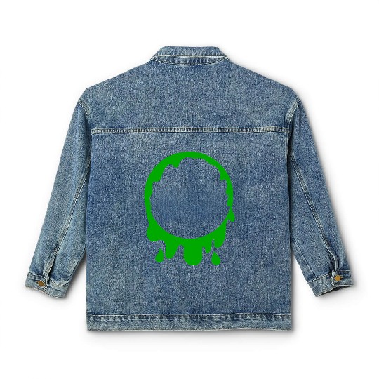 Green Slime Coffee Cup Classic Women's Denim Jackets