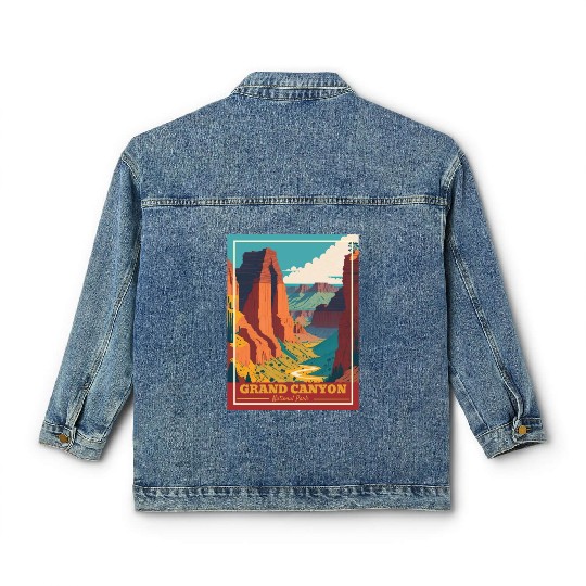 Grand Canyon National Park Arizonna Vintage Classic Women's Denim Jackets