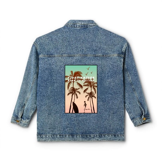 Tides raider, born to victory Classic Women's Denim Jackets
