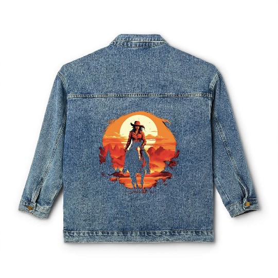 Wild West Journey Classic Women's Denim Jackets