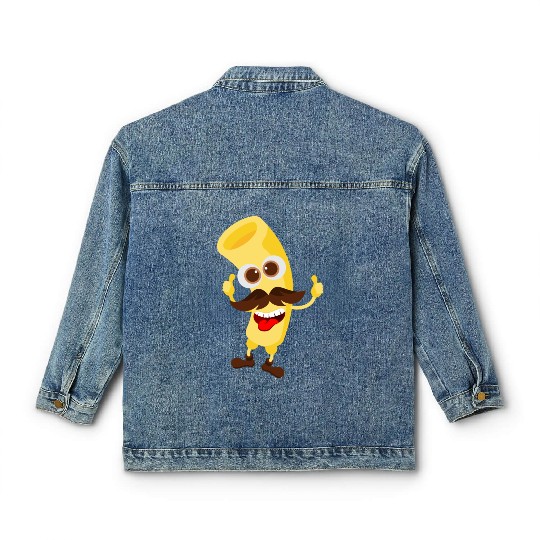 Funny Pasta Macaroni Classic Women's Denim Jackets