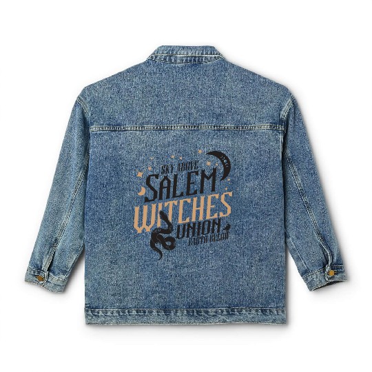 Salem Witches Union Black Classic Women's Denim Jackets
