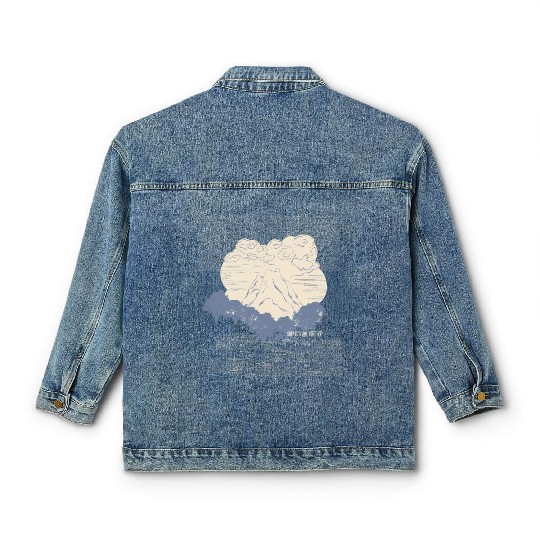 Ying And Yang Peace Of Mind Yoga Sayings Classic Women's Denim Jackets