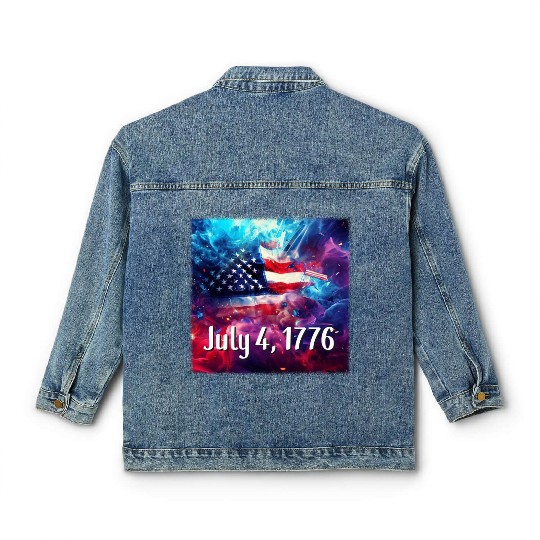 July 4th, 1776 Classic Women's Denim Jackets