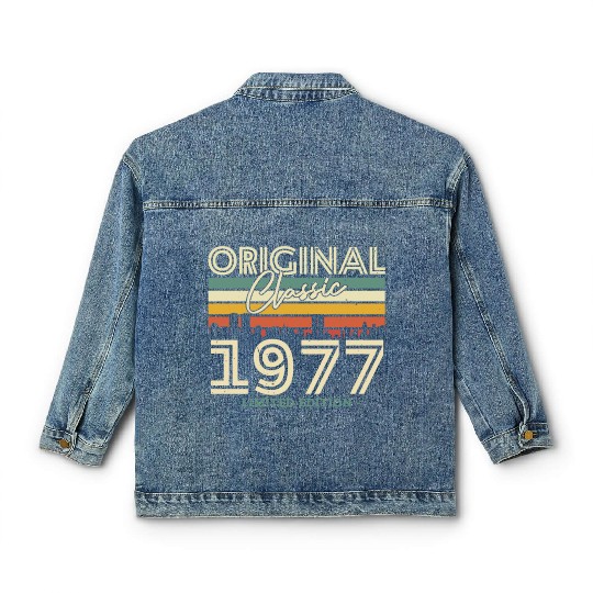 1977 Vintage Birthday Gift Classic Women's Denim Jackets