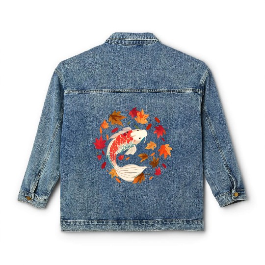 Autumn in the Japanese Garden Classic Women's Denim Jackets
