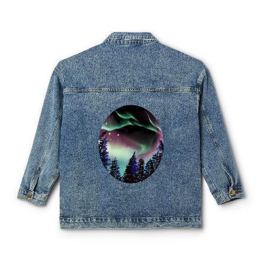 Northern Lights Aurora Borealis For Or Classic Women's Denim Jackets