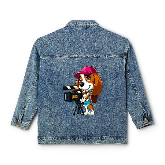 Beagle Puppy - Pepper Classic Women's Denim Jackets