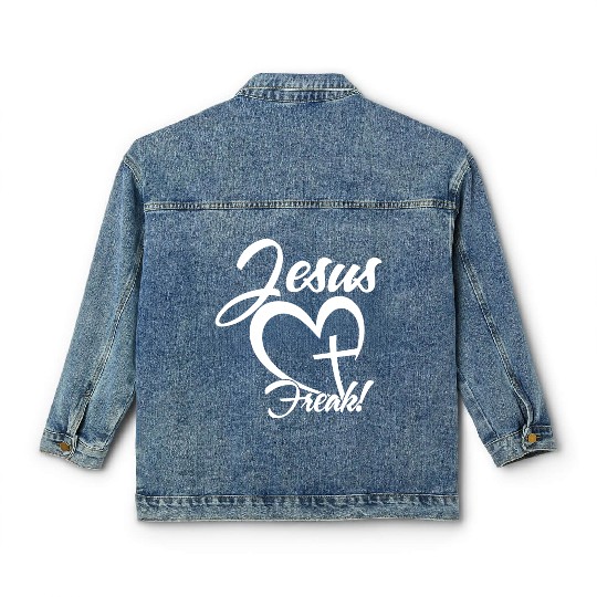 Jesus Freak Love Jesus Christian Christmas Classic Women's Denim Jackets