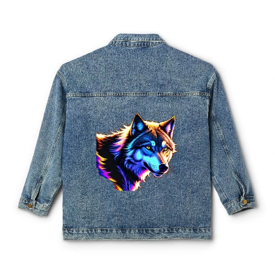 wolf Artwork | Majestic Fashions Classic Women's Denim Jackets
