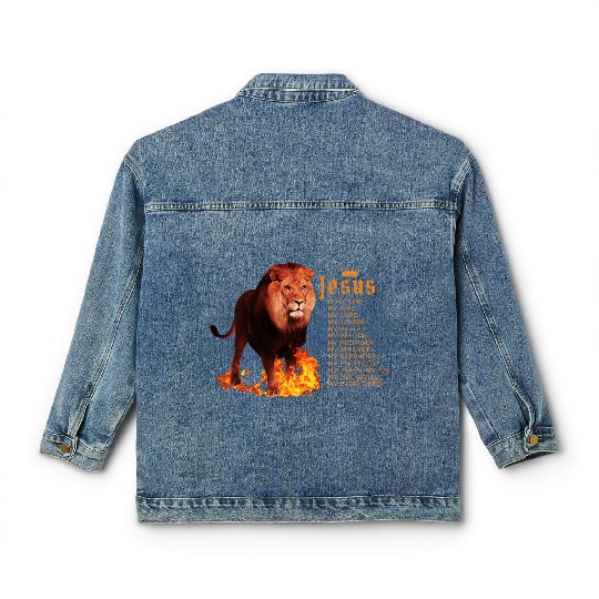 Jesus Is My God King My Lord My Savior Christian Classic Women's Denim Jackets