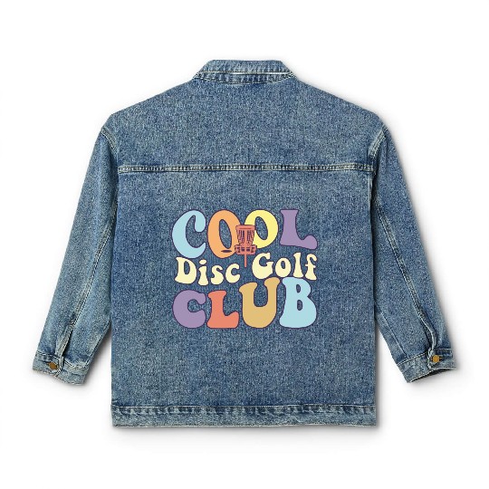 Cool Disc Golf Club Frisbee Player Team Stupid Classic Women's Denim Jackets