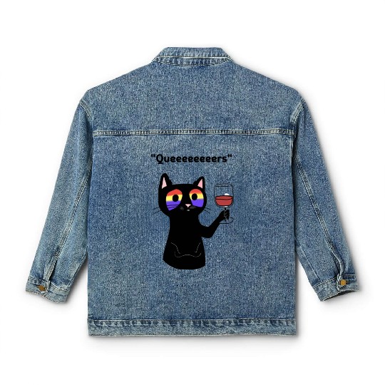 Meow Mix & Merlot Classic Women's Denim Jackets
