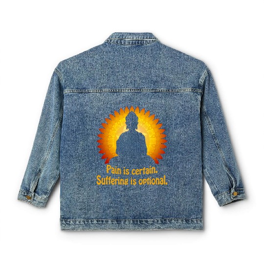 Buddha Yoga Mandala Meditation Buddhism Namaste Classic Women's Denim Jackets