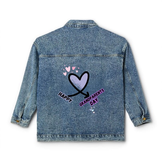 Happy Grandparents Day Classic Women's Denim Jackets