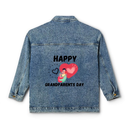 Happy Grandparents Day Classic Women's Denim Jackets