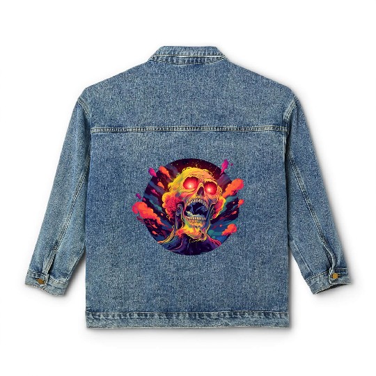 Ghost Kings' Colorful Saga Classic Women's Denim Jackets