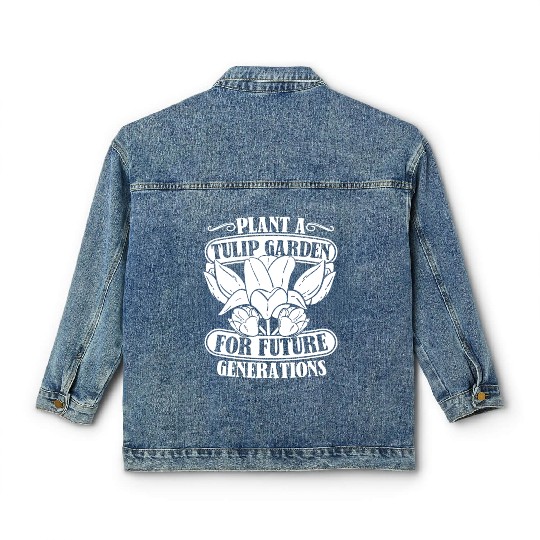 Tulip Gardening Tulips Classic Women's Denim Jackets