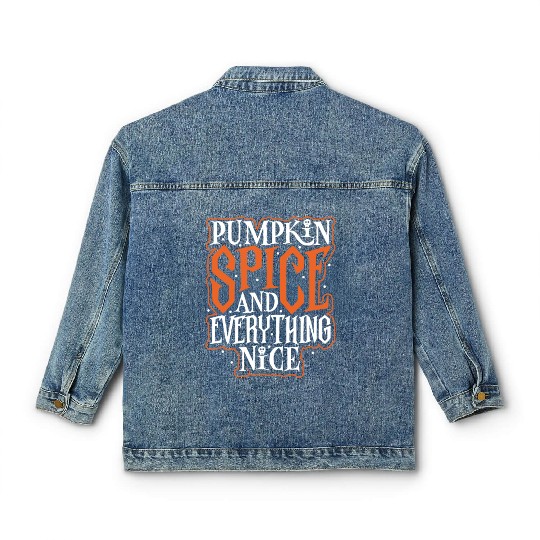 Scary Pumpkin Halloween Costume Autumn Fall Gift Classic Women's Denim Jackets