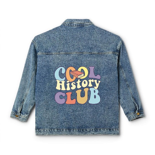 Cool History Club History Buff BA History Major Classic Women's Denim Jackets