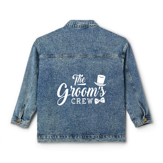 Mens Groom's Crew - Bachelor Party Stag Groomsmen Classic Women's Denim Jackets